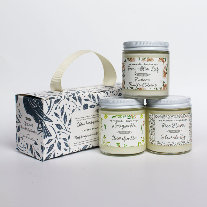 candle trio gift set